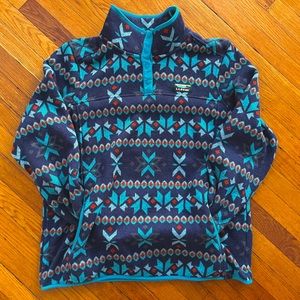 L.L. Bean Patterned Fleece Pullover